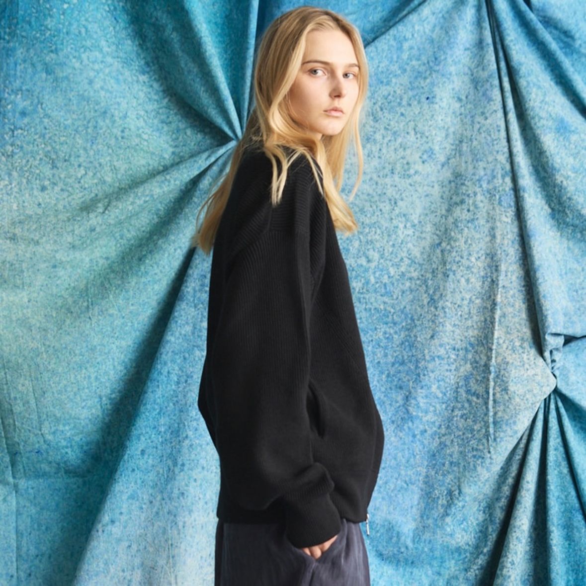 【残り一点】C/A Prime-Over Drivers Zip Knit