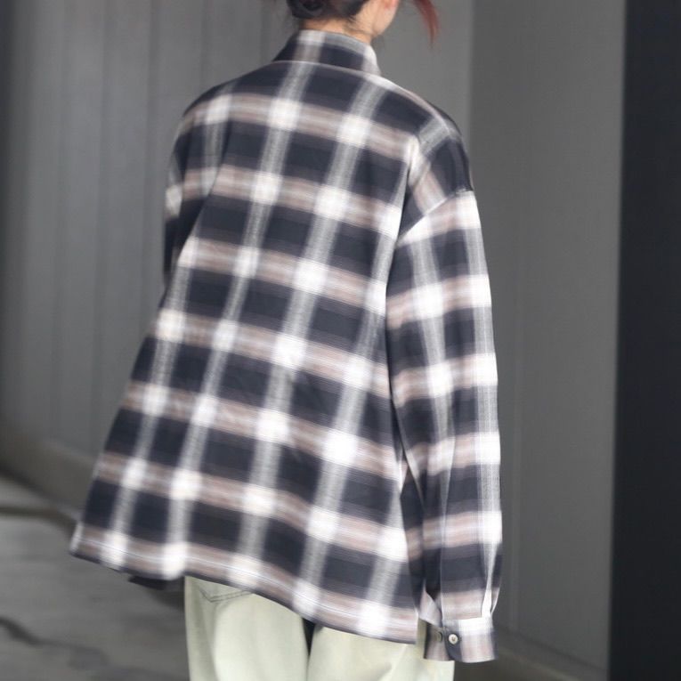 【残り一点】28G Ombre Check Balise Shirt