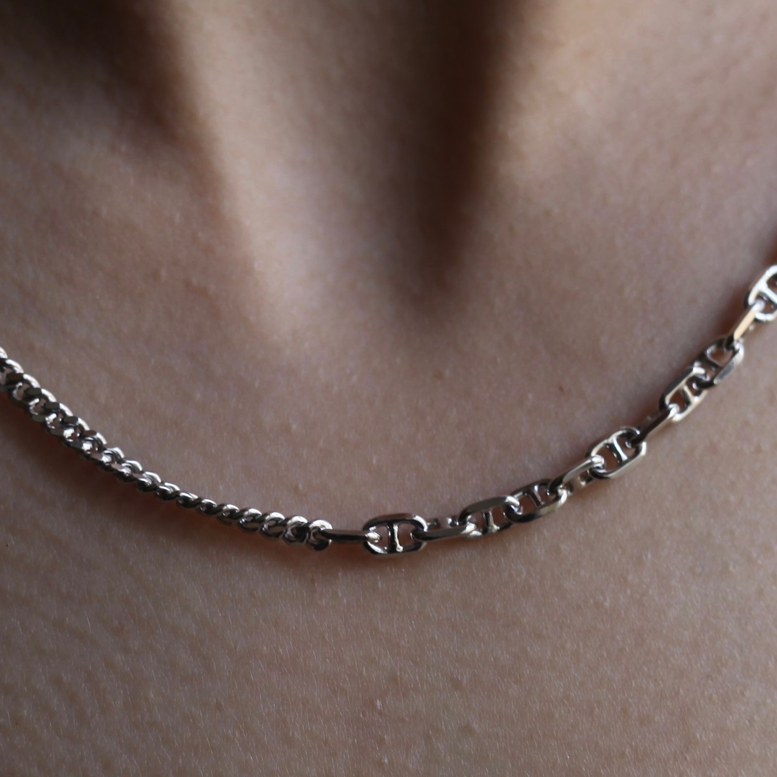 Tom WoodトムウッドRue Chain Duoルーチェーンデュオ ネックレス TOMWOOD - 【残りわずか】Rue Chain(SILVER) | ACRMTSM ONLINE STORE