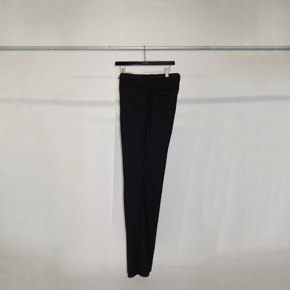 【残り一点】Black Wool Straight Trousers