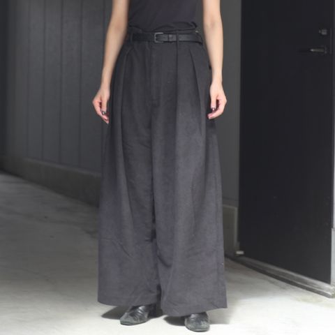 【残り一点】コーデュロイ2タックワイドトラウザー