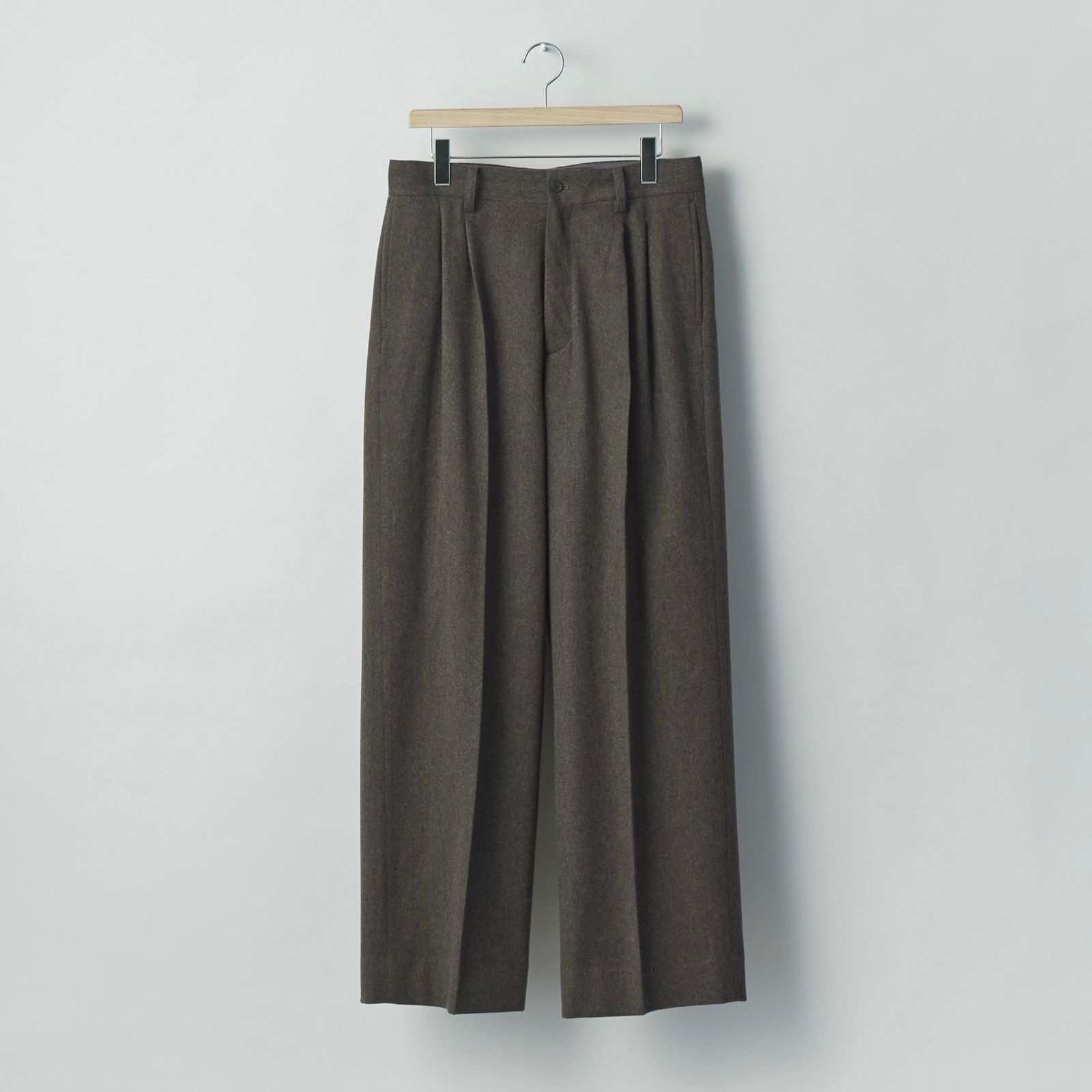 【残り一点】Wool Doeskin Long Wide Trousers