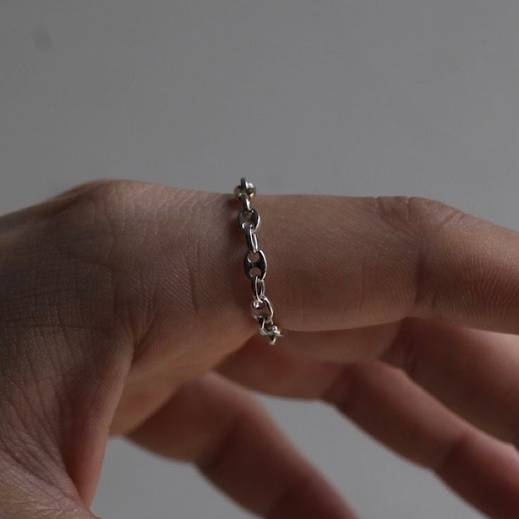 【残り一点】18K&SV Anchor Ring