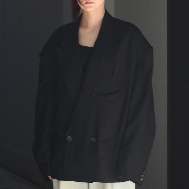 【残り一点】Round Big Shoulder Wool Serge Jacket