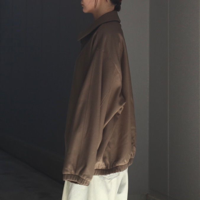 【残りわずか】Melton Oversized Zip Jacket