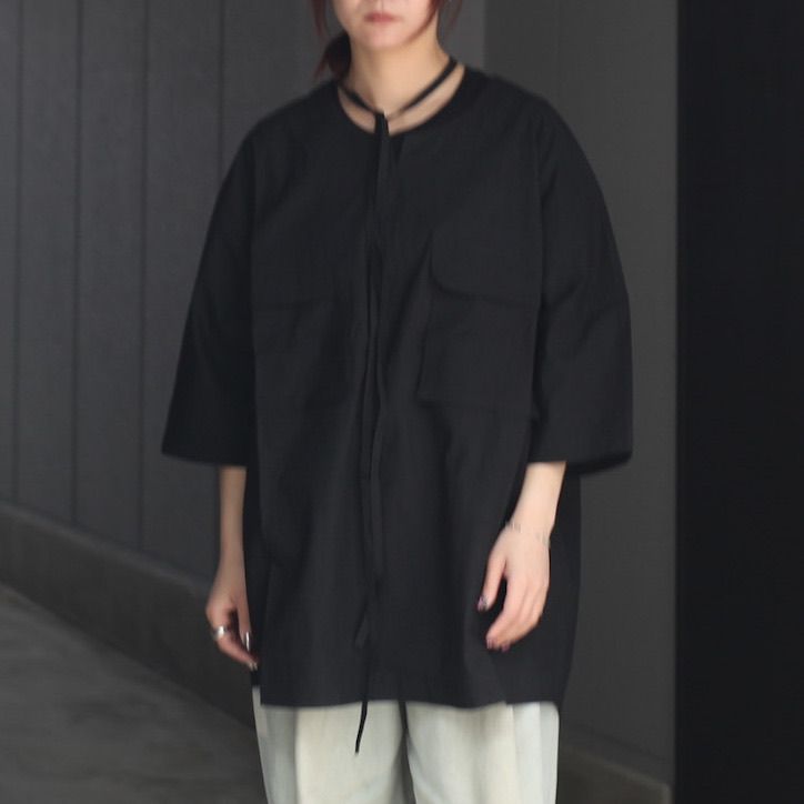 VOAAOV(ヴォアーブ）　ダウン　ストール　ブラック　ユニセックス VOAAOV】KAWADA DOWN × TRYSPINLOOP WOOL Down Stole（ストール
