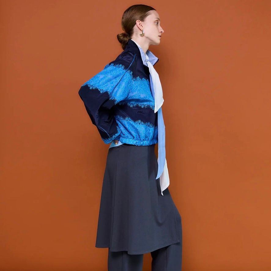 【残り一点】リバーシブルレースブルゾン