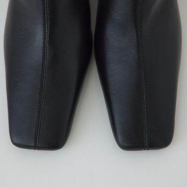 【残り一点】Leather Square Toe Heel
