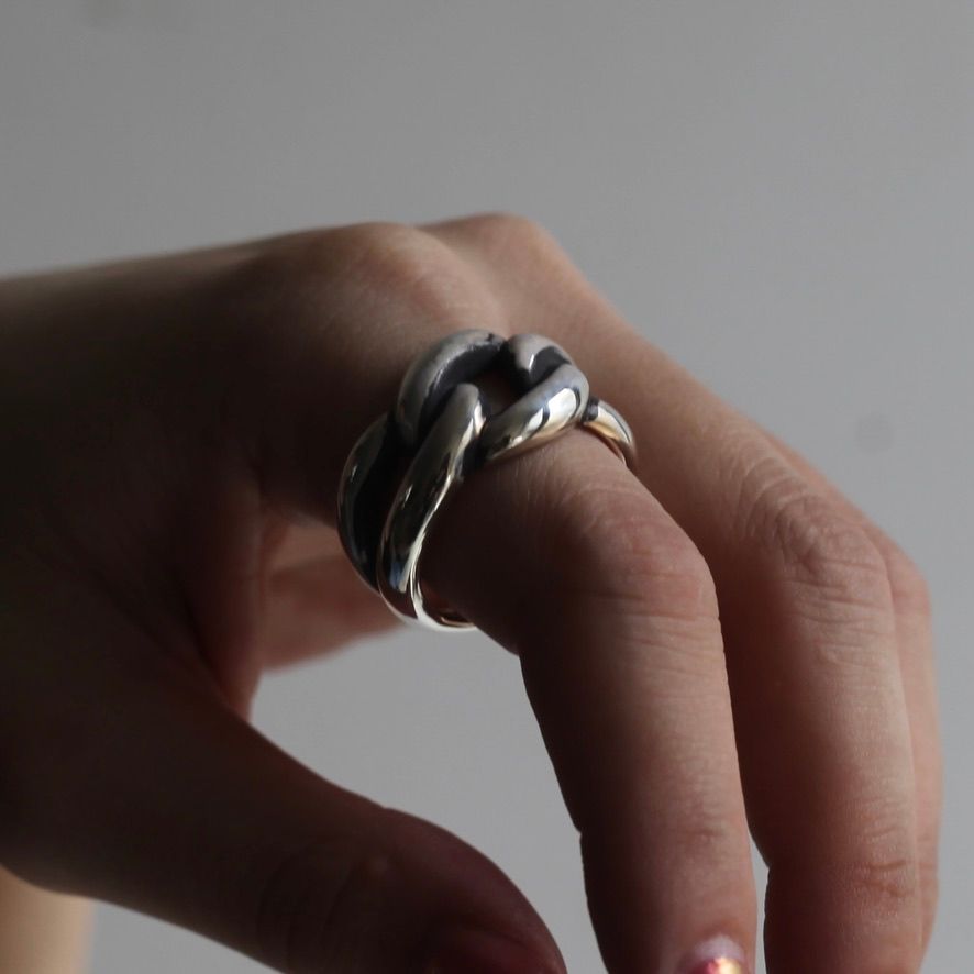 【お取り寄せ注文可能】Curb Chain Ring L(SILVER)
