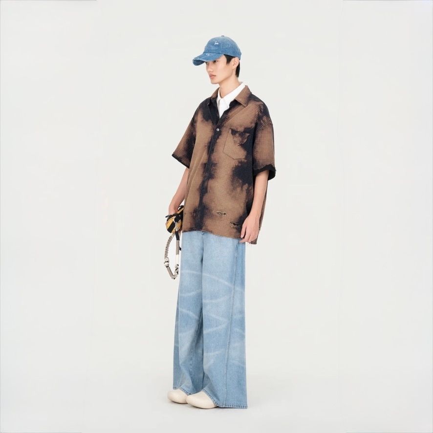 【残り一点】Short Sleeve Shirt in Decayed Check