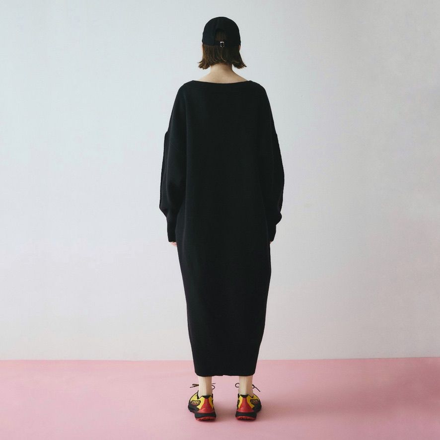 【残り一点】V Neck Knit One Piece