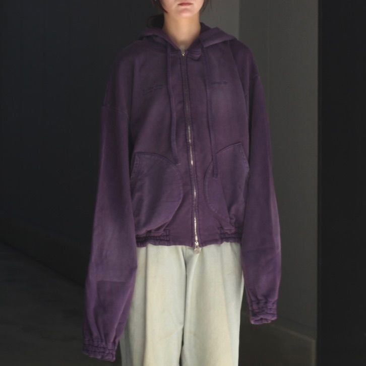 【残り一点】Washed Ordinary Old Style Zip Hoodie