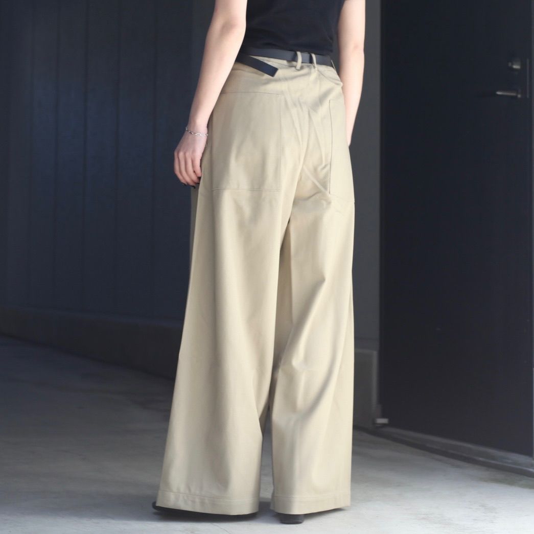 【残り一点】コットンツイルワイドパンツ