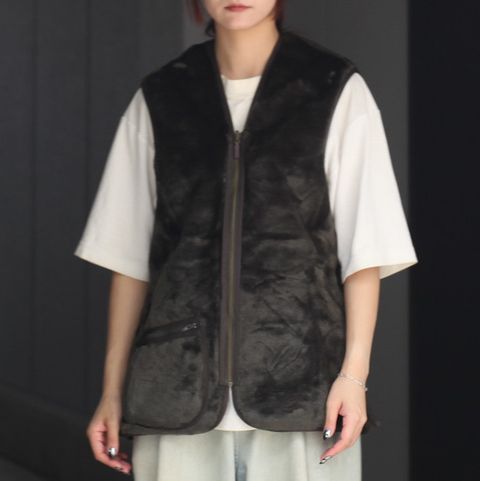 【残り一点】Warm Pile Waistcoat Zip In Liner