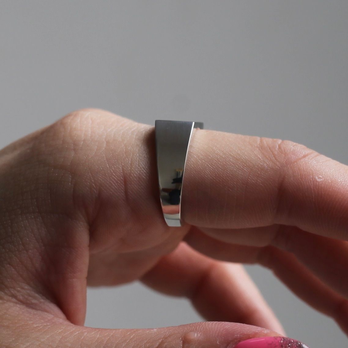 【お取り寄せ注文可能】Square Ring_9.1mm(SILVER)
