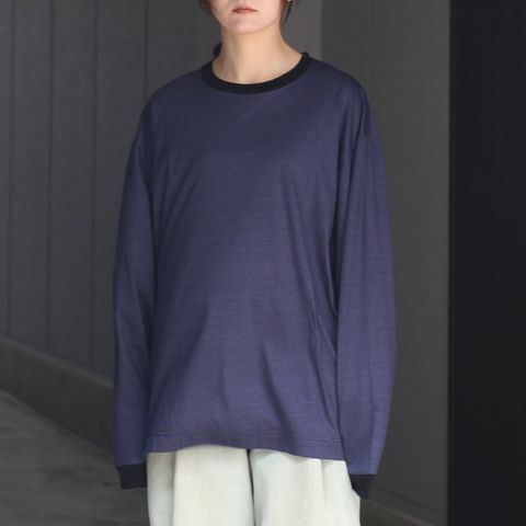 【残り一点】36G Wool Stripe L/S Tee