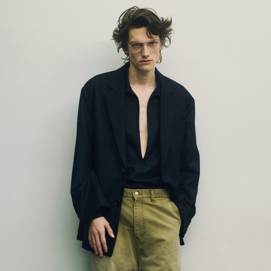 【残りわずか】Wool Flannel Oversized Skipper Shirt