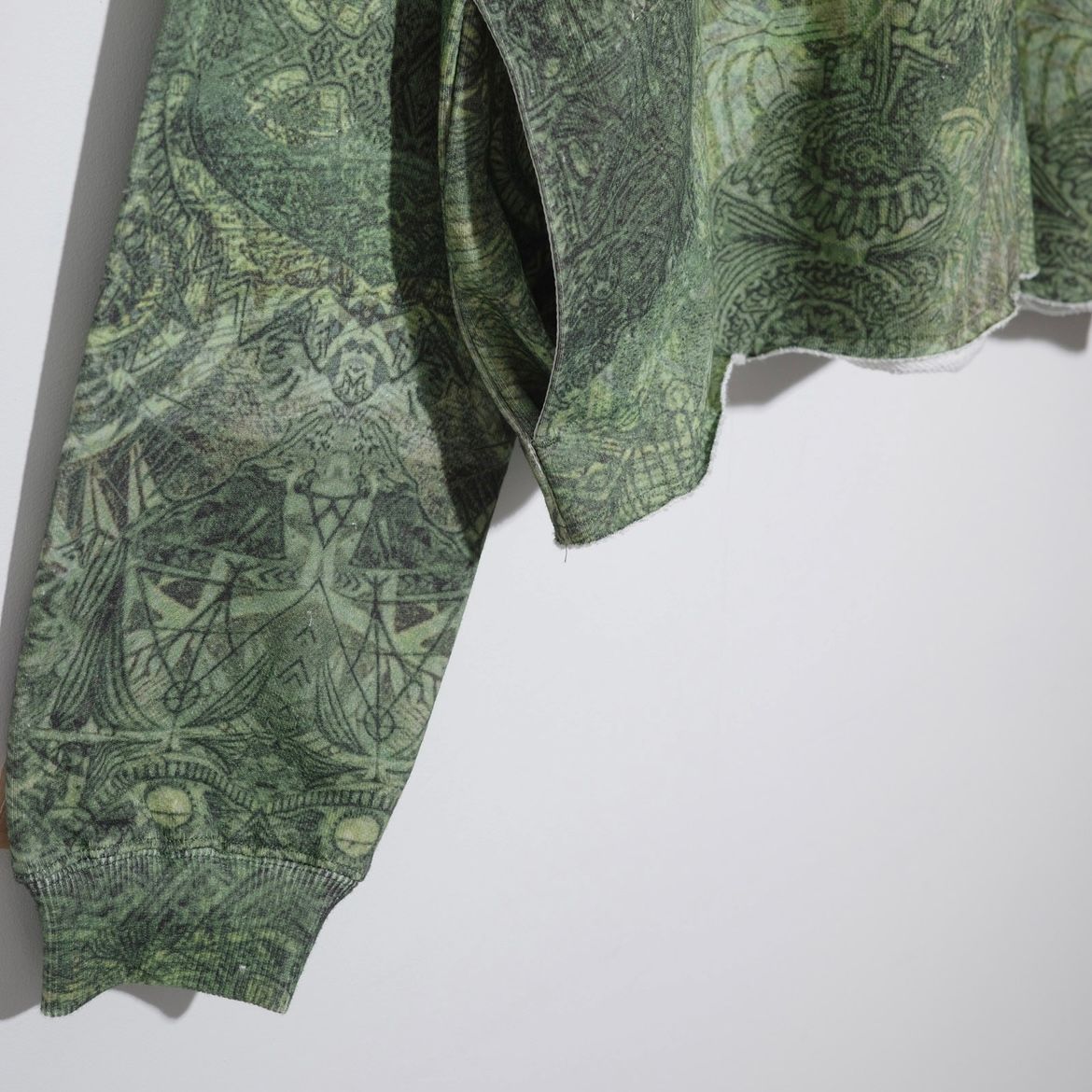 【残り一点】Cut Off Wide Zip Sweat Hoodie