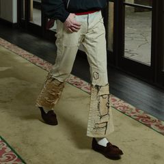 【残り一点】Stratum Denim Pants Flared Cut