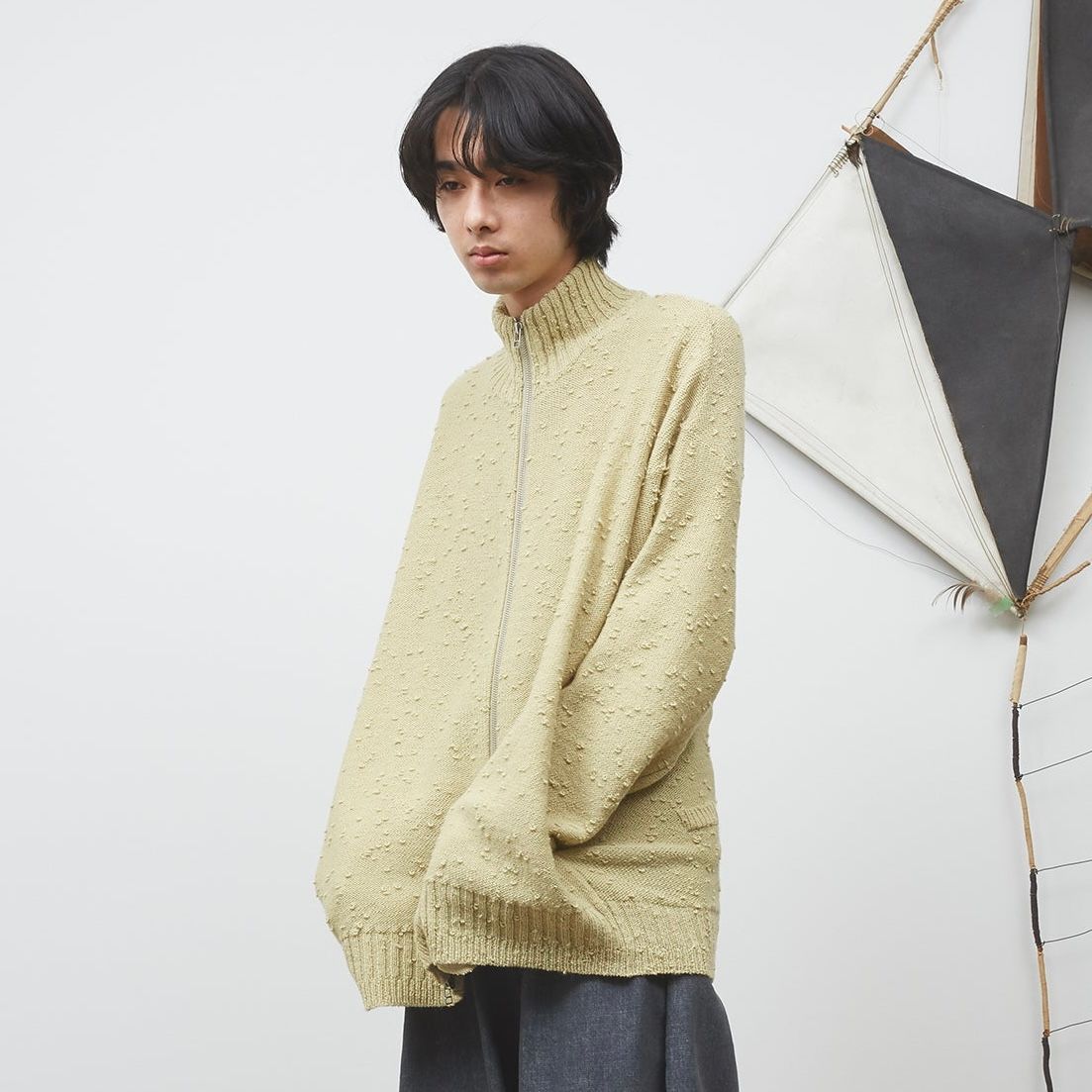 MARNI マルニドライバーズニットLサイズネイビー