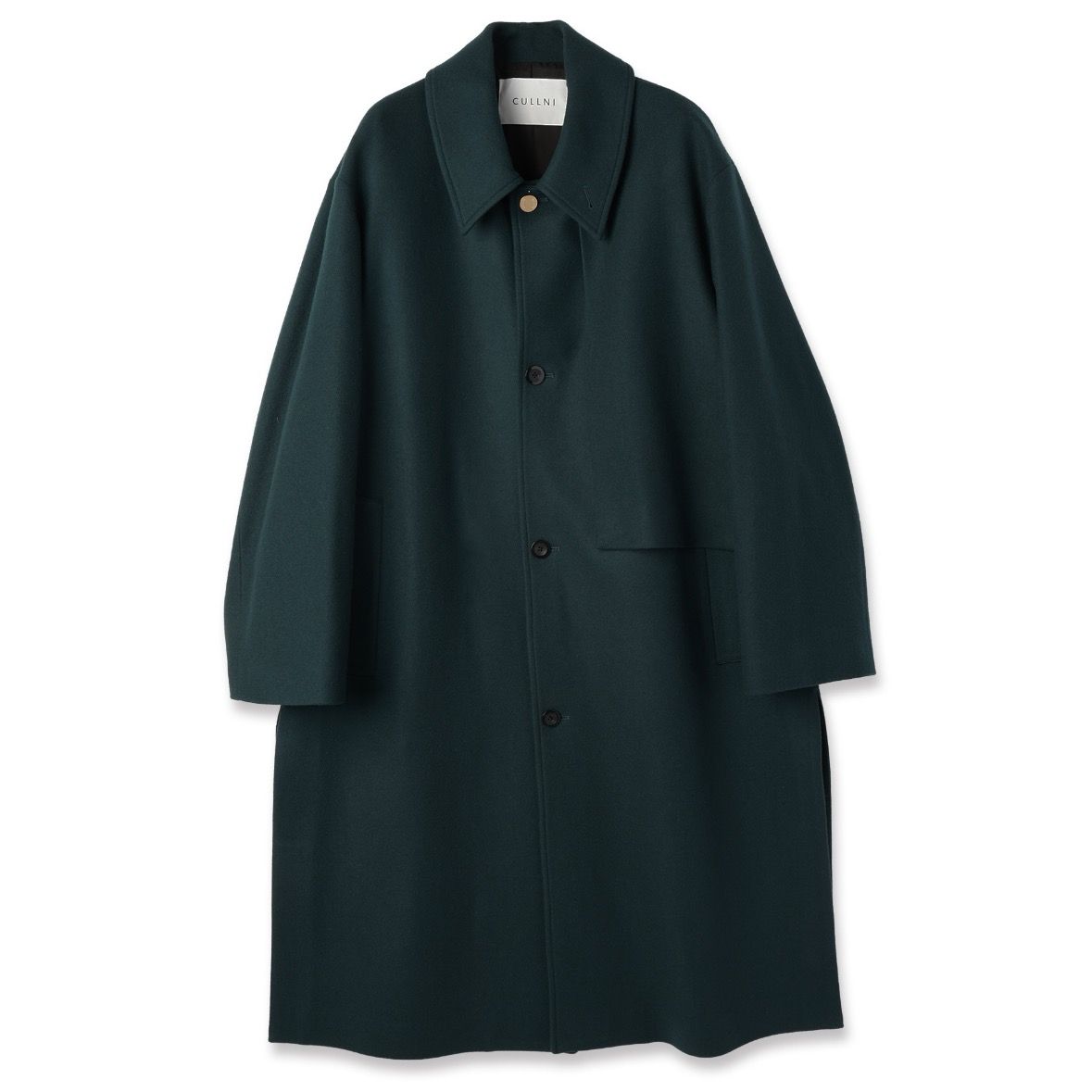 【残り一点】Lamb Wool Melton Layered Long Coat