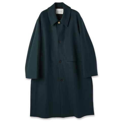 【残り一点】Lamb Wool Melton Layered Long Coat