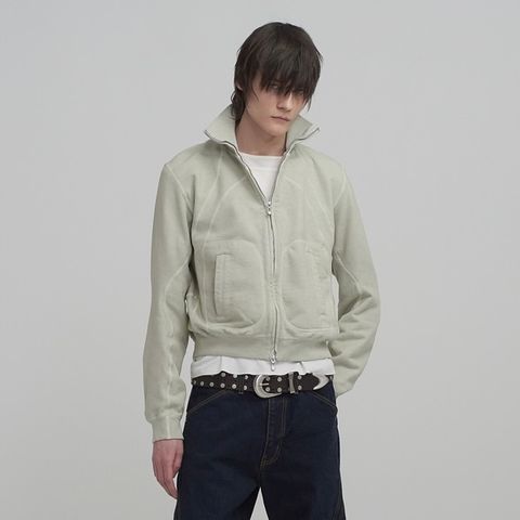 【残り一点】Paneled Zip Up Sweat Shirt