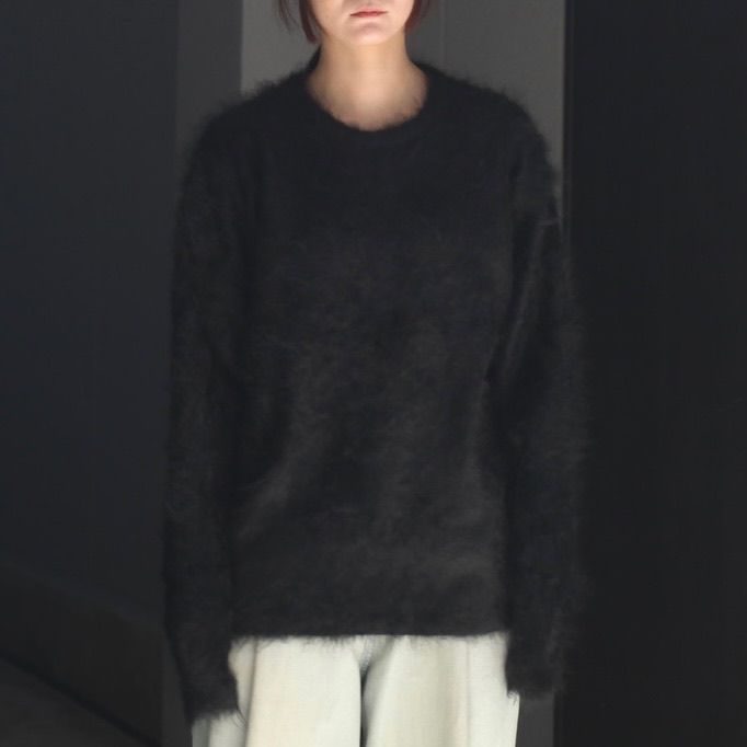 【残り一点】Cashmere Shaggy Knit Crew Neck LS