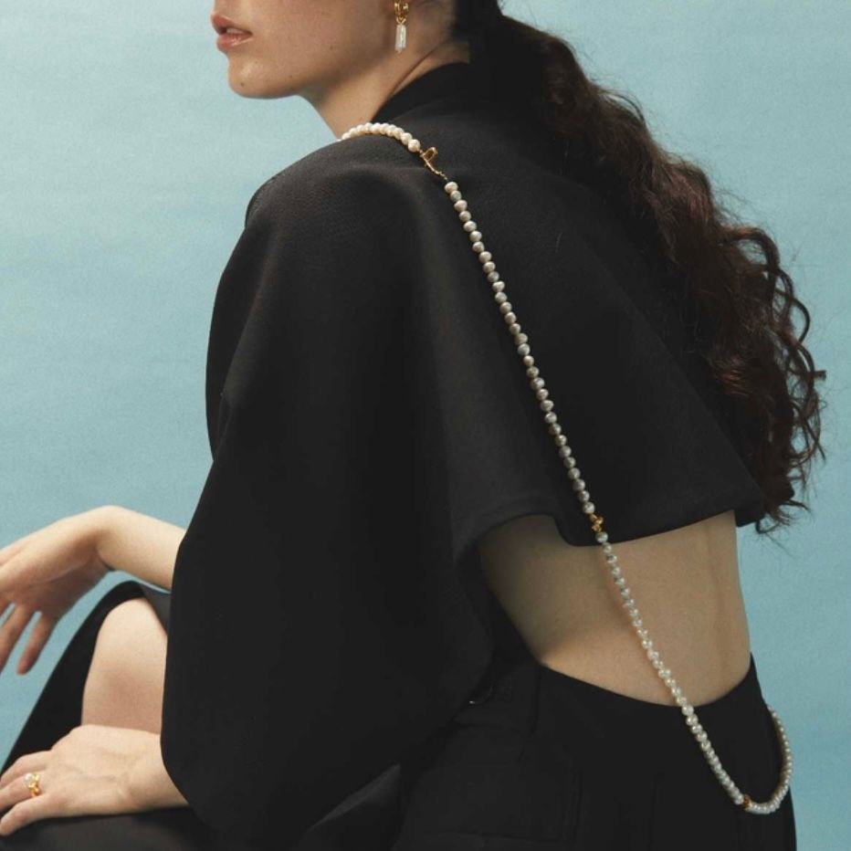 【お取り寄せ注文可能】Baroque Pearl Rope Necklace 130