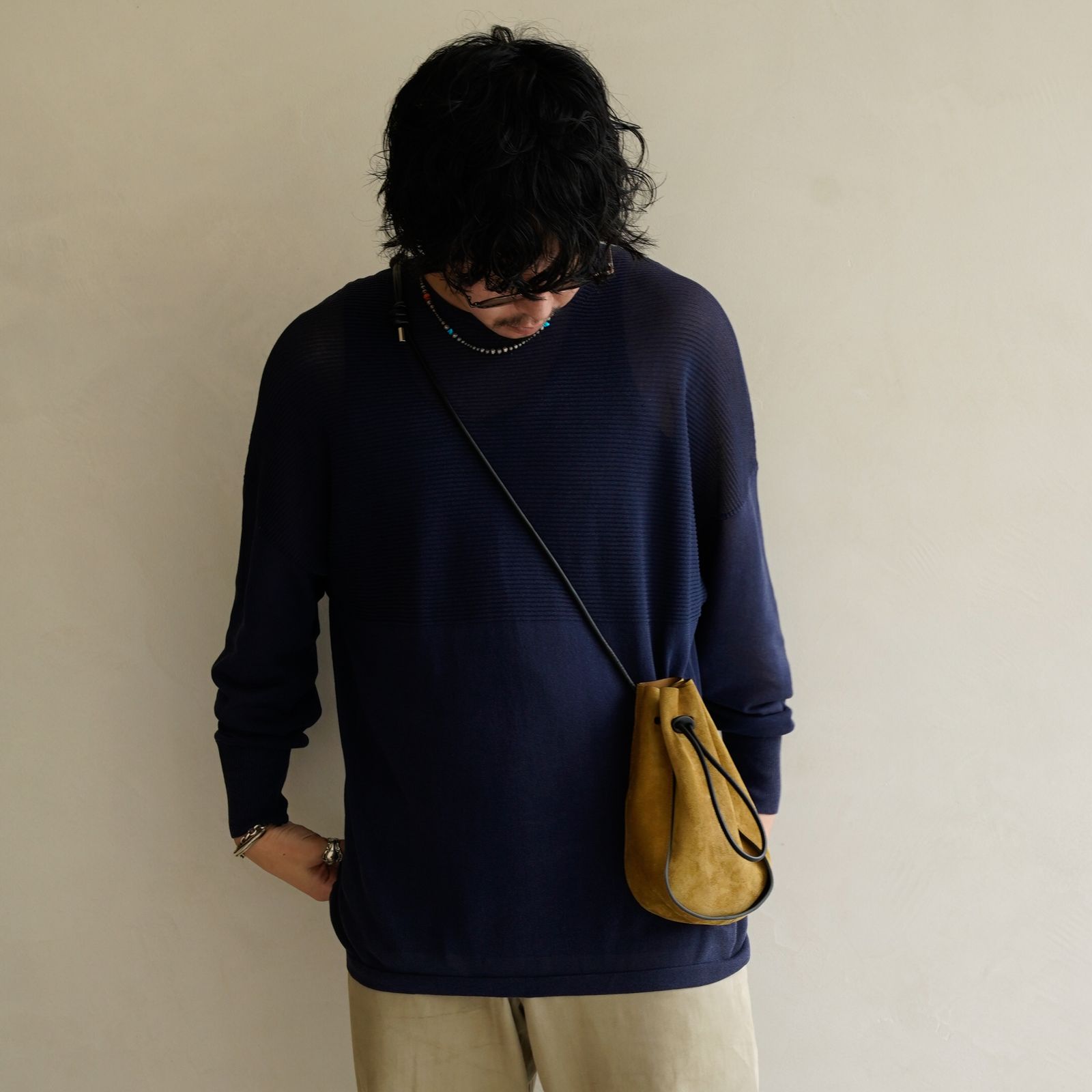 【残り一点】Herrie Kinchaku Pouch_GPM(MOSSA LDN)