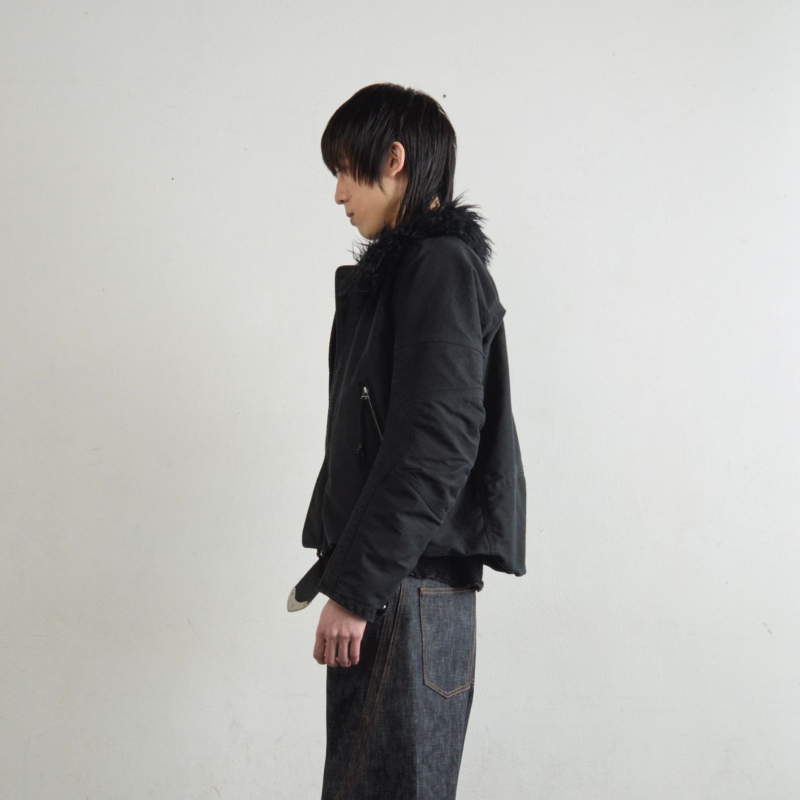 【残り一点】Padded Shearing Collar Biker Jacket