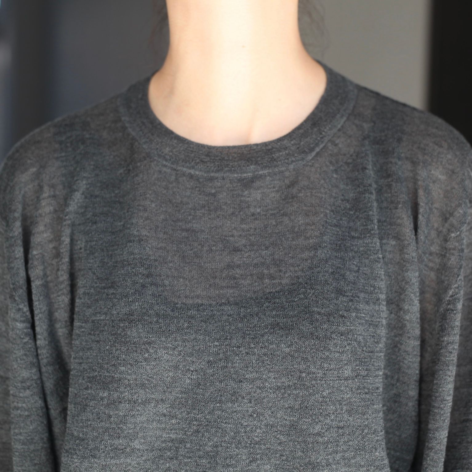 【残り一点】Wholegarment Wool Sheer P/O
