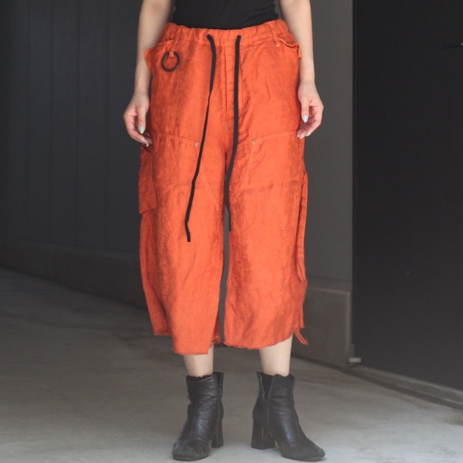 【残り一点】Easy Work Short With Garment Dyed (ITALIAN AIRFORCE TABLE CLOTH)