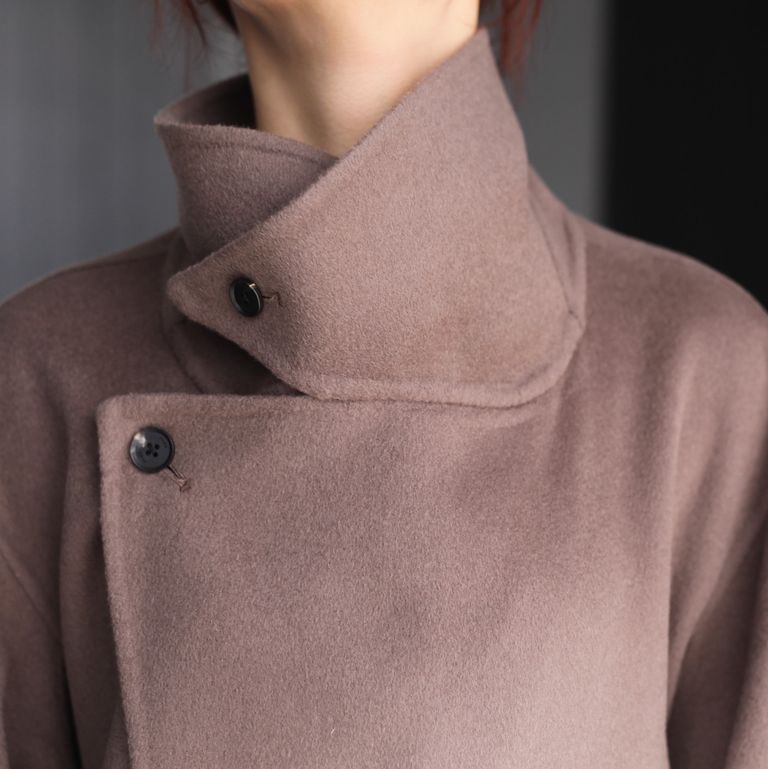 YOKE - 【残り一点】Reversible Sewing Double Breasted Half Coat 