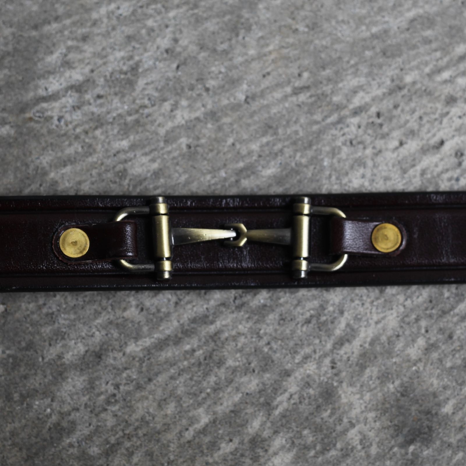 TORY LEATHER - 【残り一点】Snaffe Bits Belt(HAVANA×BRASS