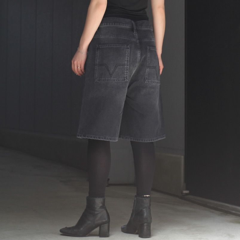NO/FAITH Washed Wide-leg Denimデニムパンツ - メルカリ