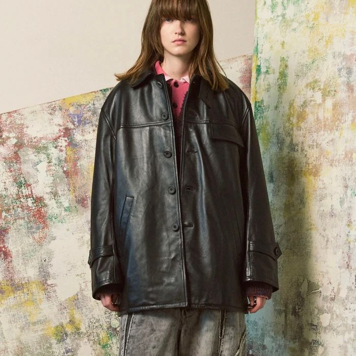 【残り一点】Sheep Leather Car Coat
