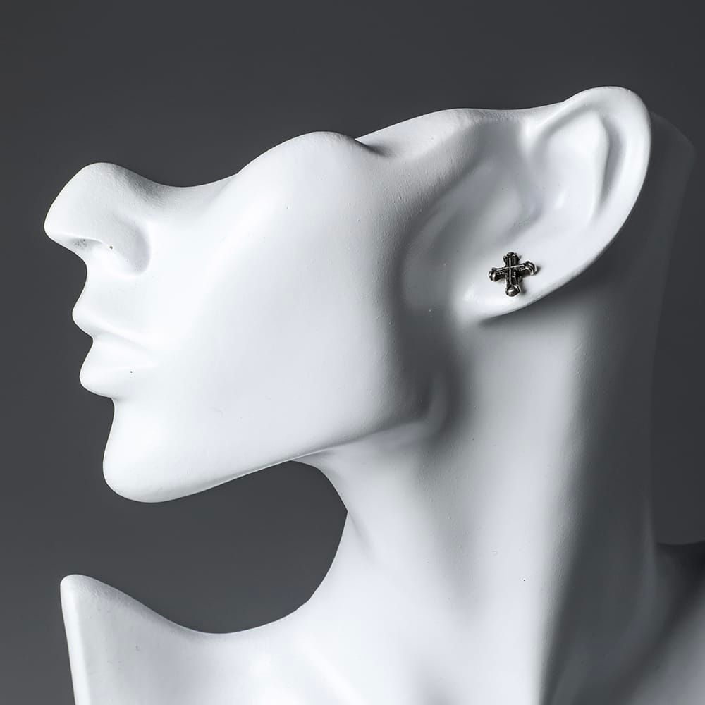 Werkstatt munchen ワークスタットミュンヘン　ピアス　シルバー WERKSTATT:MUNCHEN - 【残り一点】Hoop Studs Hammered