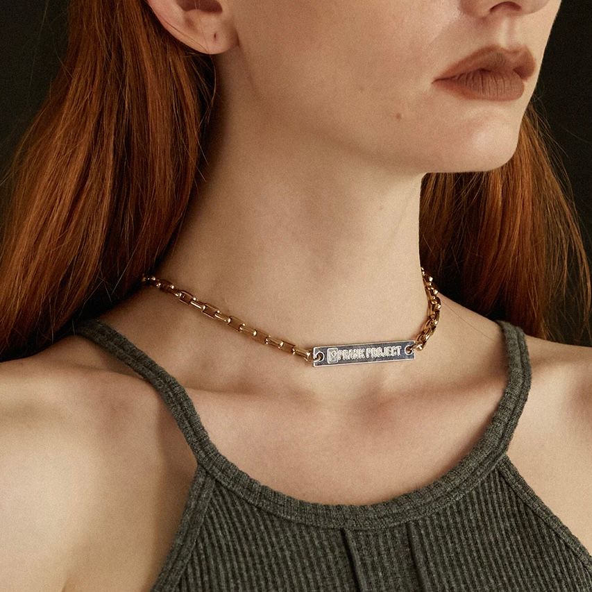 【残り一点】Logo Plate Two-way Necklace