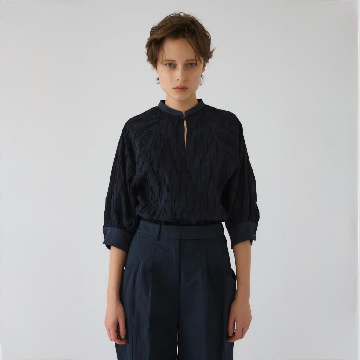 【残り一点】Tuck Pleats Raglan Blouse