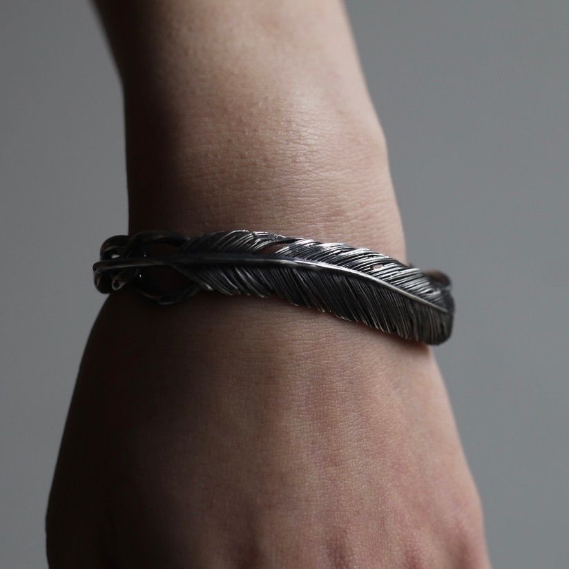 【残り一点】Feather Chain Link Bracelet(SILVER)