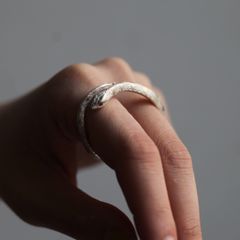 【お取り寄せ注文可能】蛇ダブルリング(SILVER)