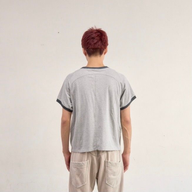 【残り一点】Panelled Half Sleeve Ringer T-Shirt