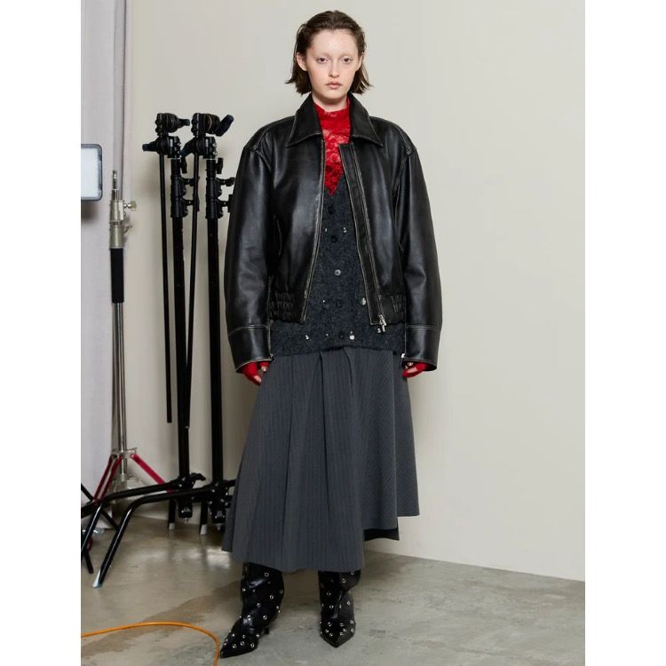 【残り一点】Real Leather Zip Blouson
