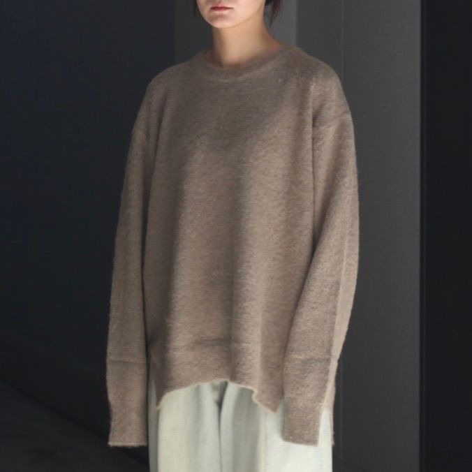 【残り一点】Wool/Alpaca Milled Knit Crew Neck LS
