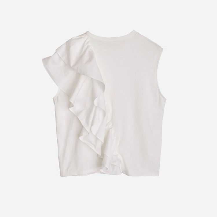 【残り一点】Unbalance Ruffle Tank Top