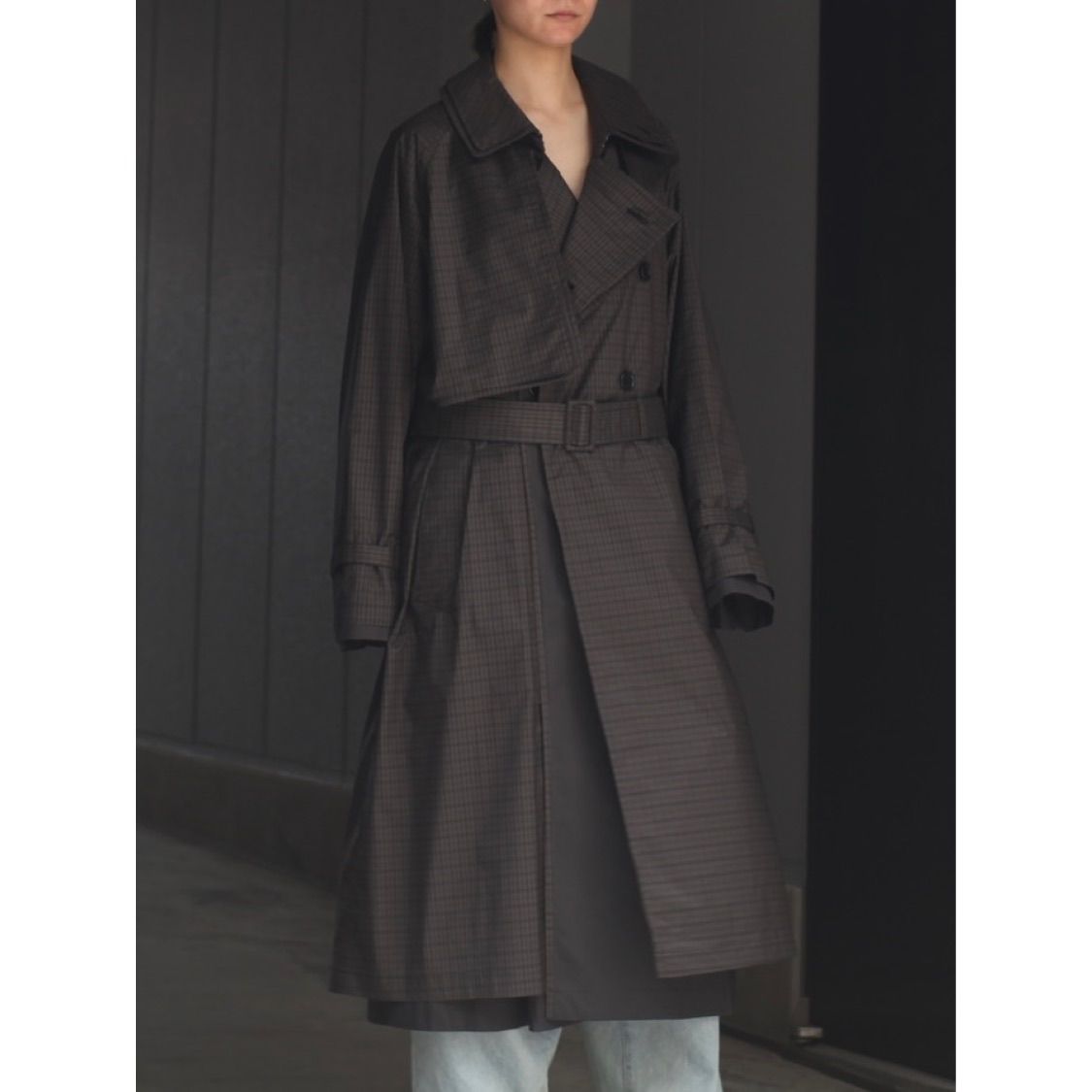 YOKE ヨーク 22AW NYLON LAYERED TRENCH COAT 2022高い素材