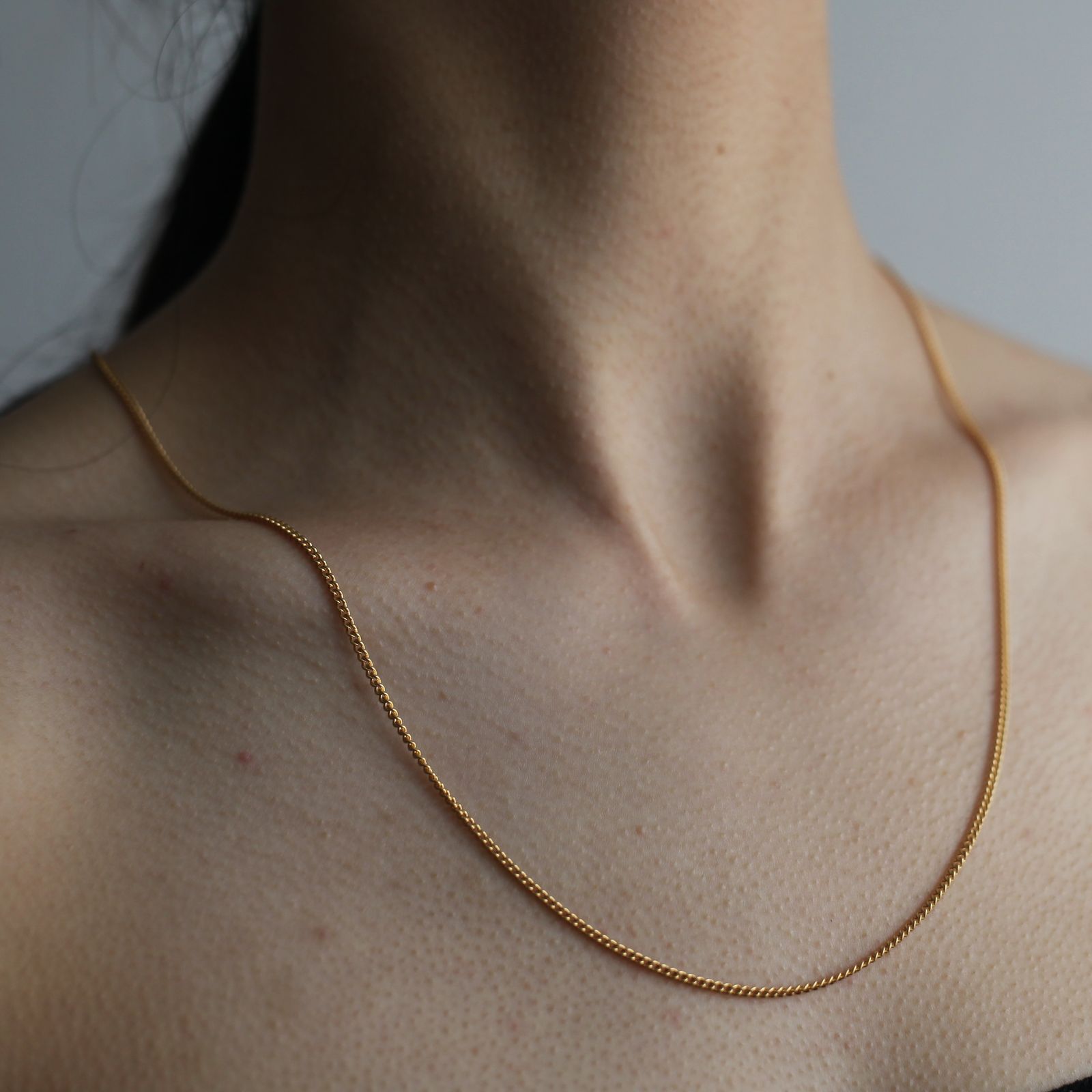 【お取り寄せ注文可能】Unisex Curb Chain Necklace 60