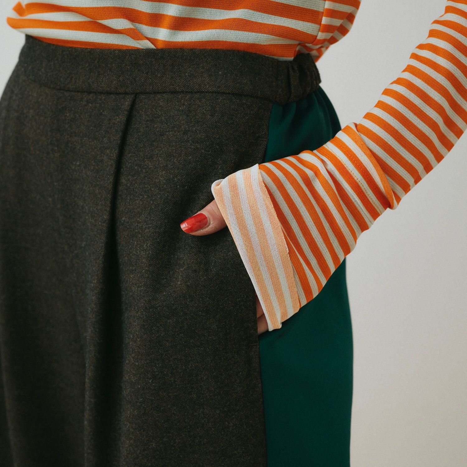 【残り一点】Bi Color Wide Pants