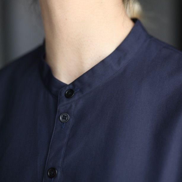 【残り一点】Suvin Broad Band Collar Shirt